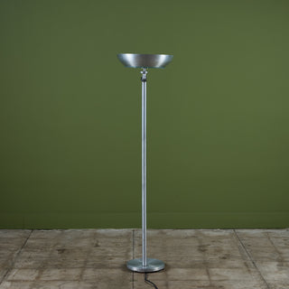 Kurt Versen Aluminum Flip-Top Floor Lamp