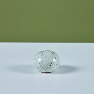 White Speckled Bud Vase