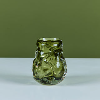 Hand Blown Knobbly Glass Vase by Ray Annenberg for Whitefrairs