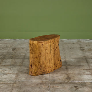 Cypress Wood Stump Side Table or Stool