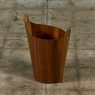 Rosewood Wastebasket by Einar Barnes for P.S. Heggen