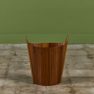 Rosewood Wastebasket by Einar Barnes for P.S. Heggen