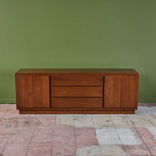 ON HOLD ** Solid Oak Credenza