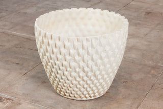 David Cressey Phoenix-1 Planter in White Glaze for Architectural Pottery