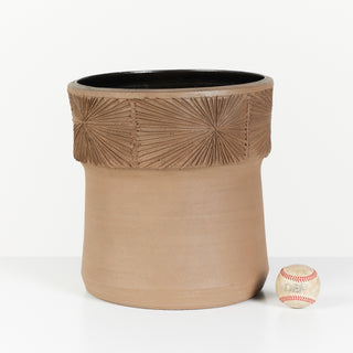 David Cressey & Robert Maxwell for Earthgender Rimmed Sunburst Planter