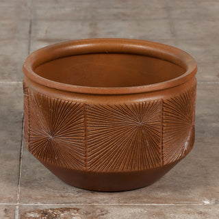 David Cressey & Robert Maxwell Glazed “Sunburst” Planter for Earthgender