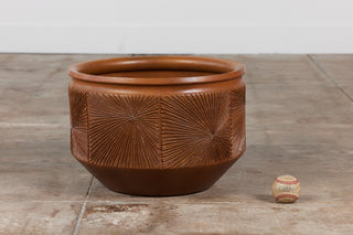 David Cressey & Robert Maxwell Glazed “Sunburst” Planter for Earthgender