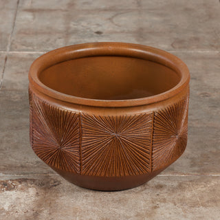 David Cressey & Robert Maxwell Glazed “Sunburst” Planter for Earthgender