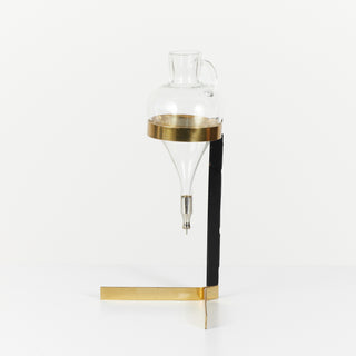 Glass and Brass Decanter by Carl Auböck