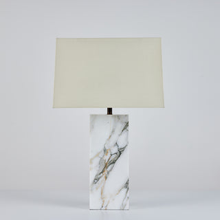 Marble Table Lamp in the Style of T.H. Robsjohn-Gibbings