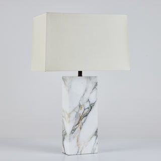 Marble Table Lamp in the Style of T.H. Robsjohn-Gibbings