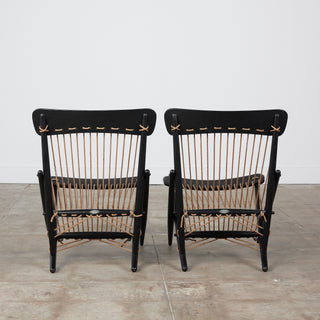 Pair of Maruni Rope Lounge Chairs