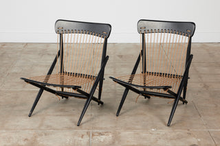 Pair of Maruni Rope Lounge Chairs