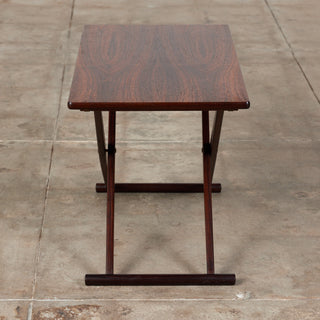 Knud Andersen Rosewood Folding Side Table for Aarhus