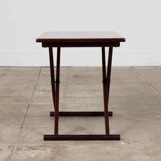 Knud Andersen Rosewood Folding Side Table for Aarhus