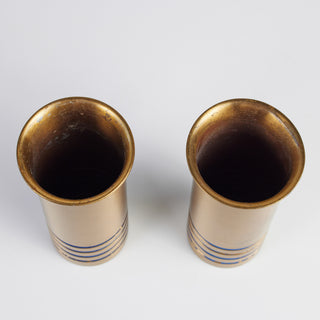 Pair of Brass Vases by Walter von Nessen for Chase