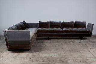 Split Arm Sectional Sofa by Edward Wormley for Dunbar