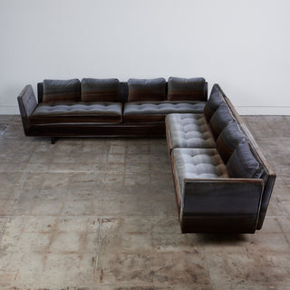 Split Arm Sectional Sofa by Edward Wormley for Dunbar