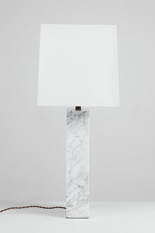 Marble Table Lamp in the Style of T.H. Robsjohn-Gibbings