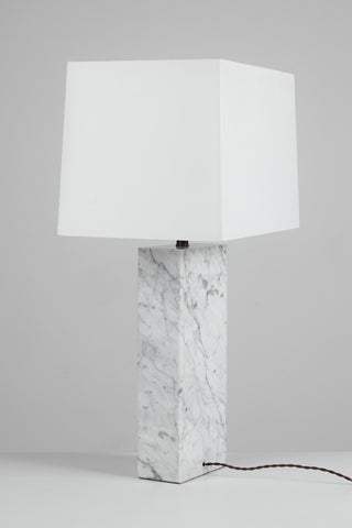 Marble Table Lamp in the Style of T.H. Robsjohn-Gibbings