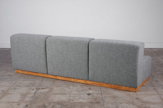 Giancarlo Piretti Style Modern Cubic Three Seater Sofa